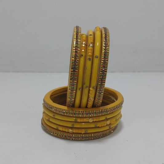 Traditional Rajasthani Design Lac Bangles Set For Girls And Woman