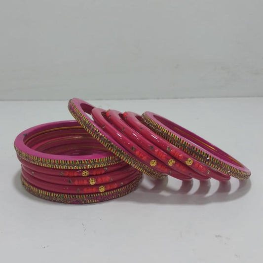 Traditional Rajasthani Design Lac Bangles Set For Girls And Woman