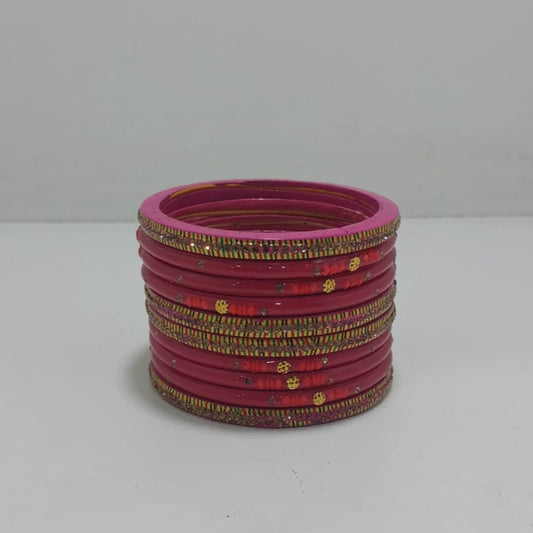 Traditional Rajasthani Design Lac Bangles Set For Girls And Woman