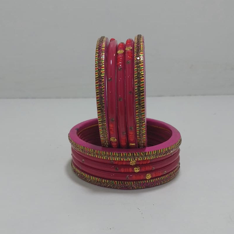 Traditional Rajasthani Design Lac Bangles Set For Girls And Woman