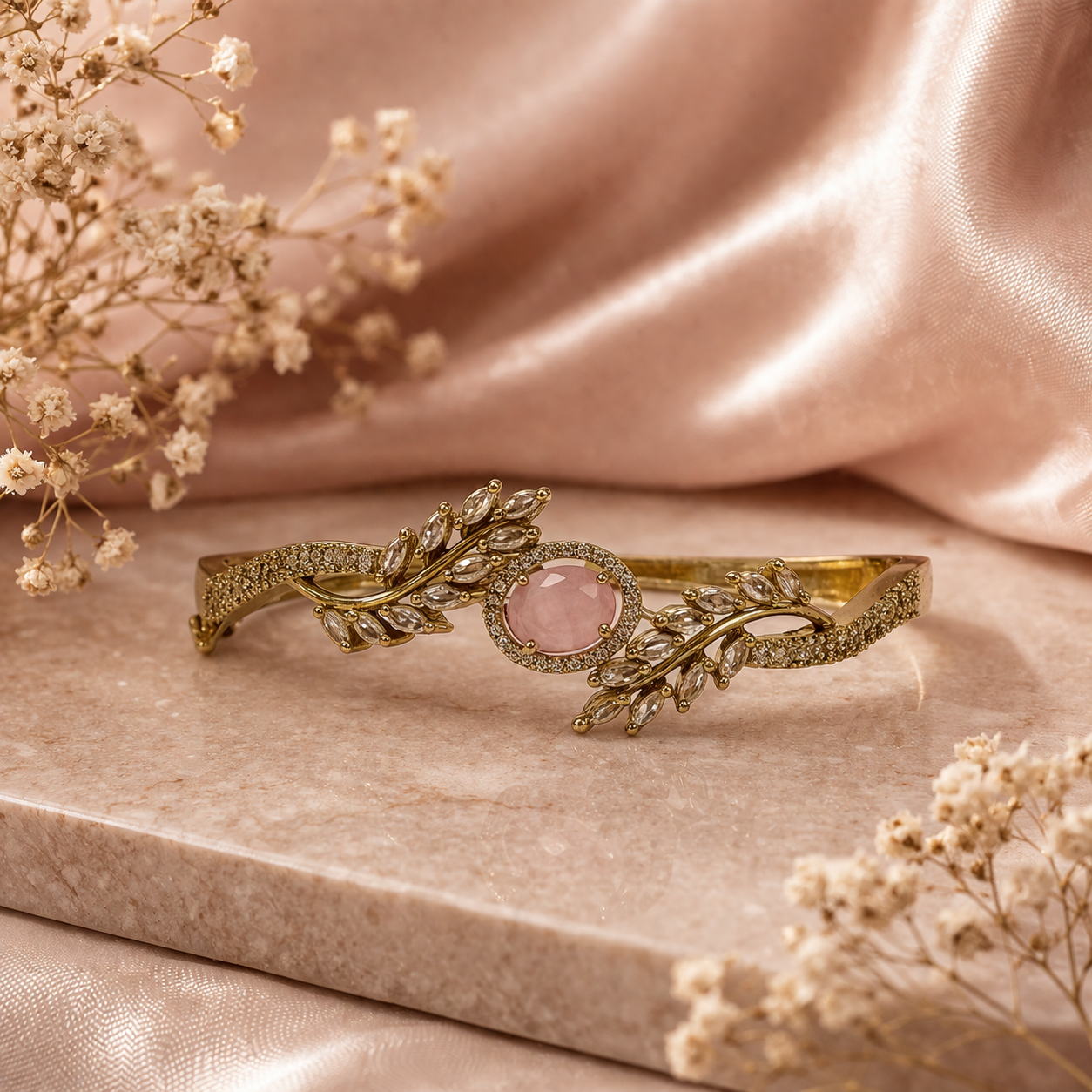 American Diamond Ruby Bracelet Jewelery | For Women and Girls