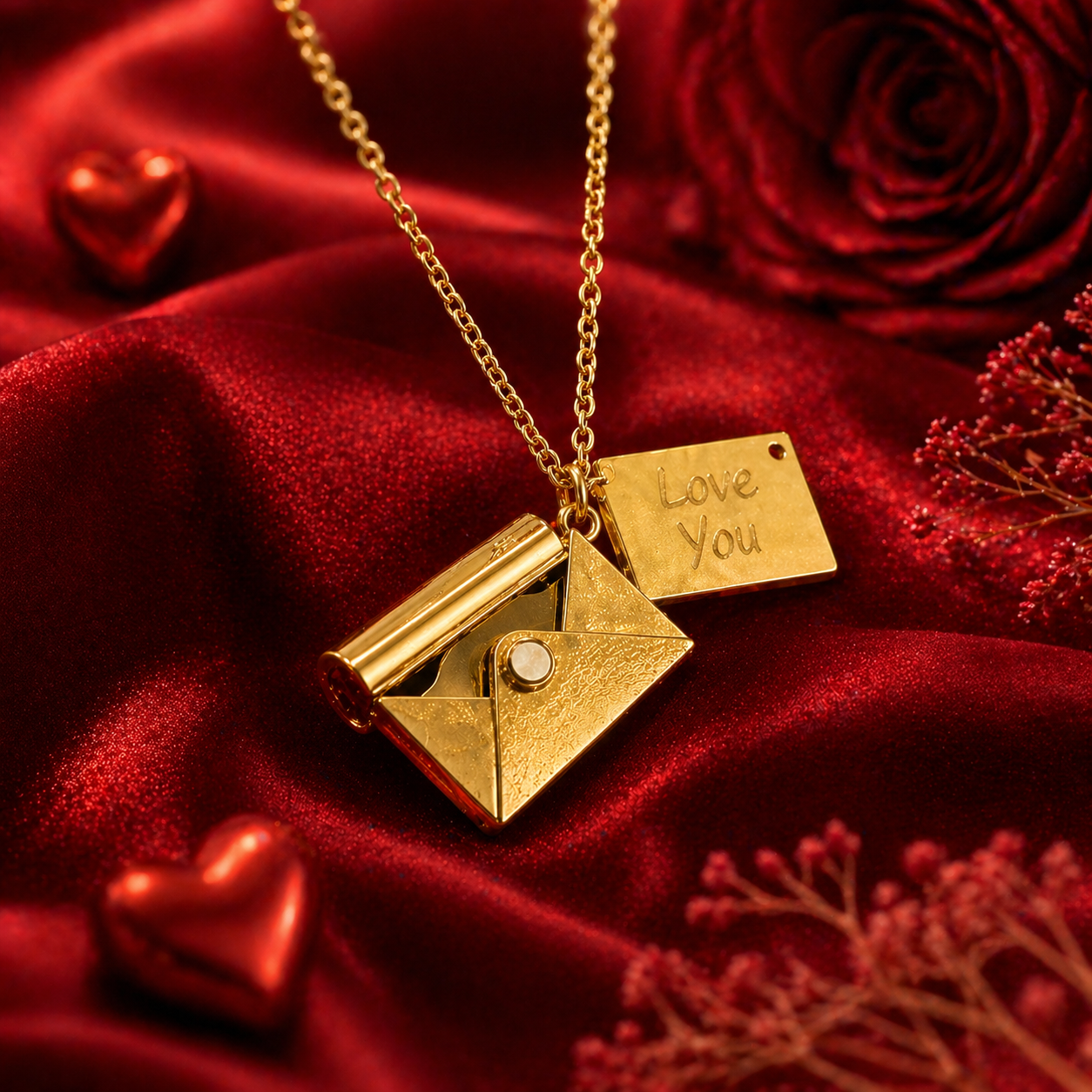 Love Letter Locket - Gold