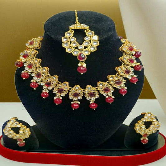 Kundan Floral Elegance Choker set | Traditional Necklace/Choker | For Girls and Women