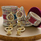 Royal Bridal Lac Bangles Set with Kundan & Hanging Ornaments |Set of 14| For Girls and Women