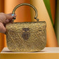 Golden Embossed Clutch | For Girls and Women