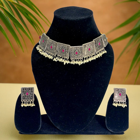 Royal Antique Square Choker | For Girls and Women