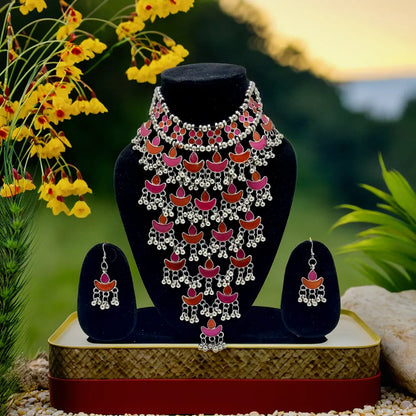 Afghani stylish Choker long Necklace | Handmade Traditional Choker | for Women & Girls.