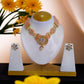 Gold platted Floral Kundan Choker | Set Traditional Jewelry | Pearl Choker/Necklace | For women and Girls.