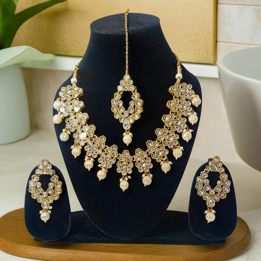 Kundan Floral Elegance Choker set | Traditional Necklace/Choker | For Girls and Women