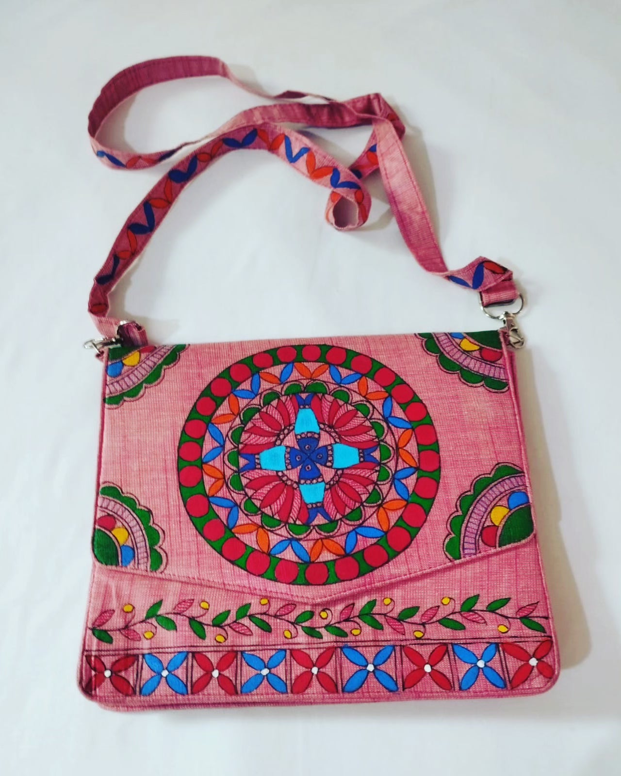 Khadi silk sling bag-6