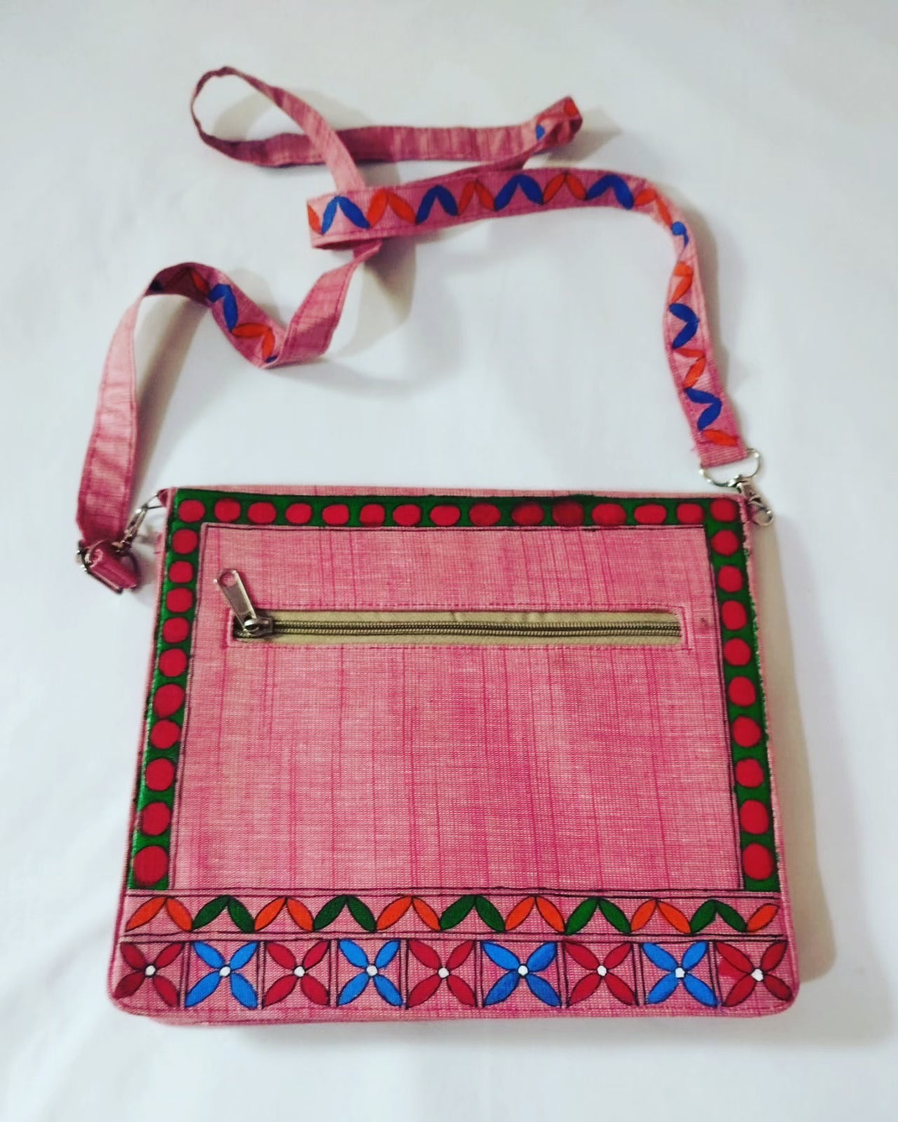 Khadi silk sling bag-6