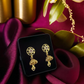 Gold-Plated Floral Rhinestone Jhumki/ Studs/Earrings | Traditional Earrings | for women and girls