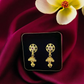 Gold-Plated Floral Rhinestone Jhumki/ Studs/Earrings | Traditional Earrings | for women and girls