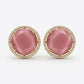 Round AD Stud Earrings for Women & Girls