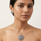 Diamond Pendant Set, Cz Pendant With Chain And Earrings Replica American Diamond Set