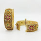 Gold Plated Rajwadi Kundan Openable Kada Bangles Set Of 2  (Free Size)