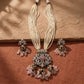 Traditional Pearl Kundan Necklace Set with Jhumka Earrings for Women
