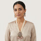 Traditional Pearl Kundan Necklace Set with Jhumka Earrings for Women