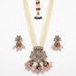 Traditional Pearl Kundan Necklace Set with Jhumka Earrings for Women