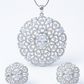 Diamond Pendant Set, Cz Pendant With Chain And Earrings Replica American Diamond Set